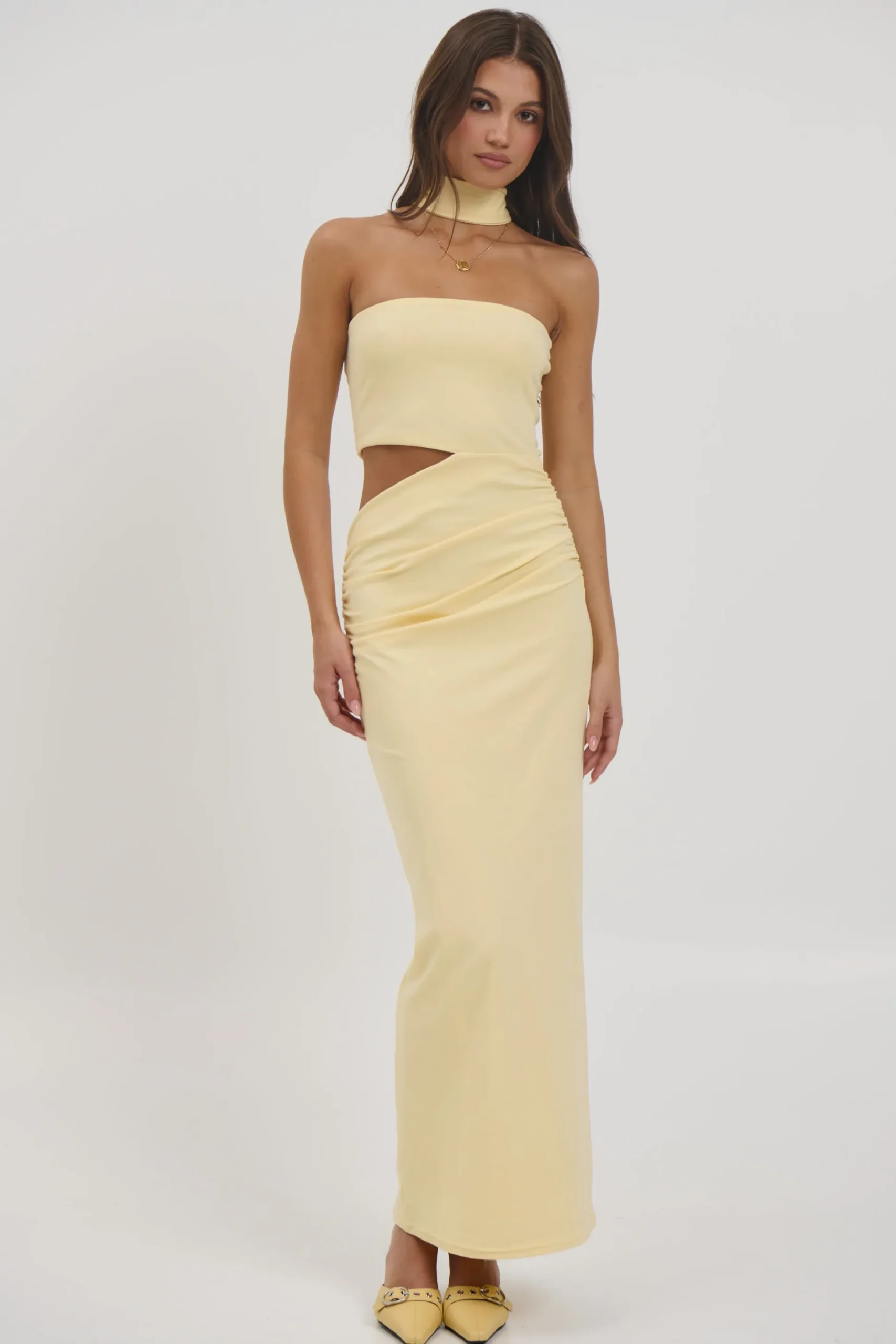 Selena Maxi Dress Lemon