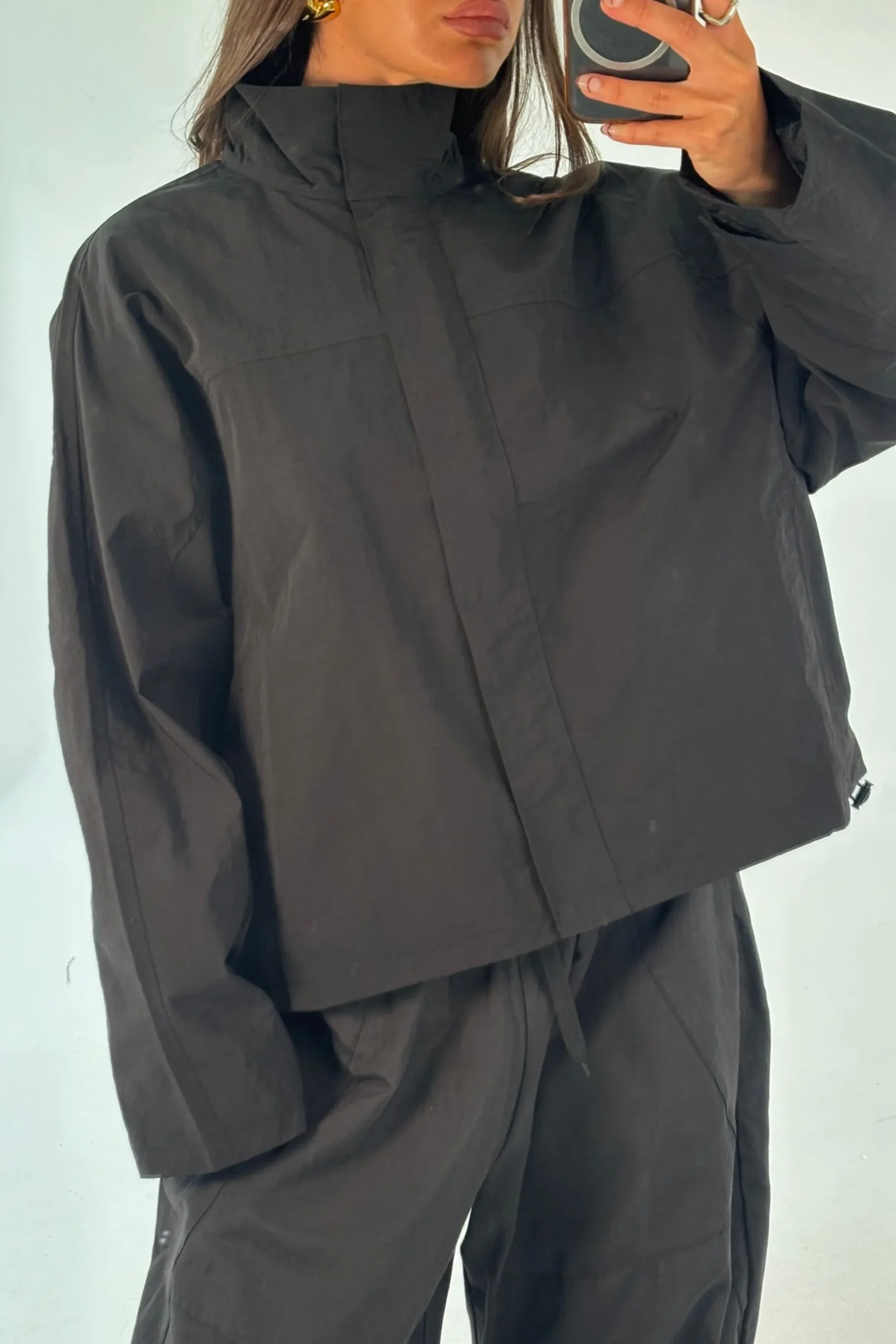 Shoreline Windbreaker Noir