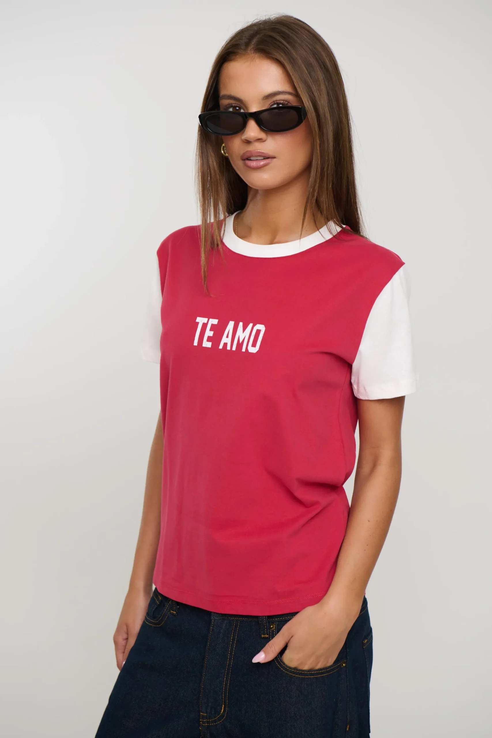 Te Amo Tee Crimson