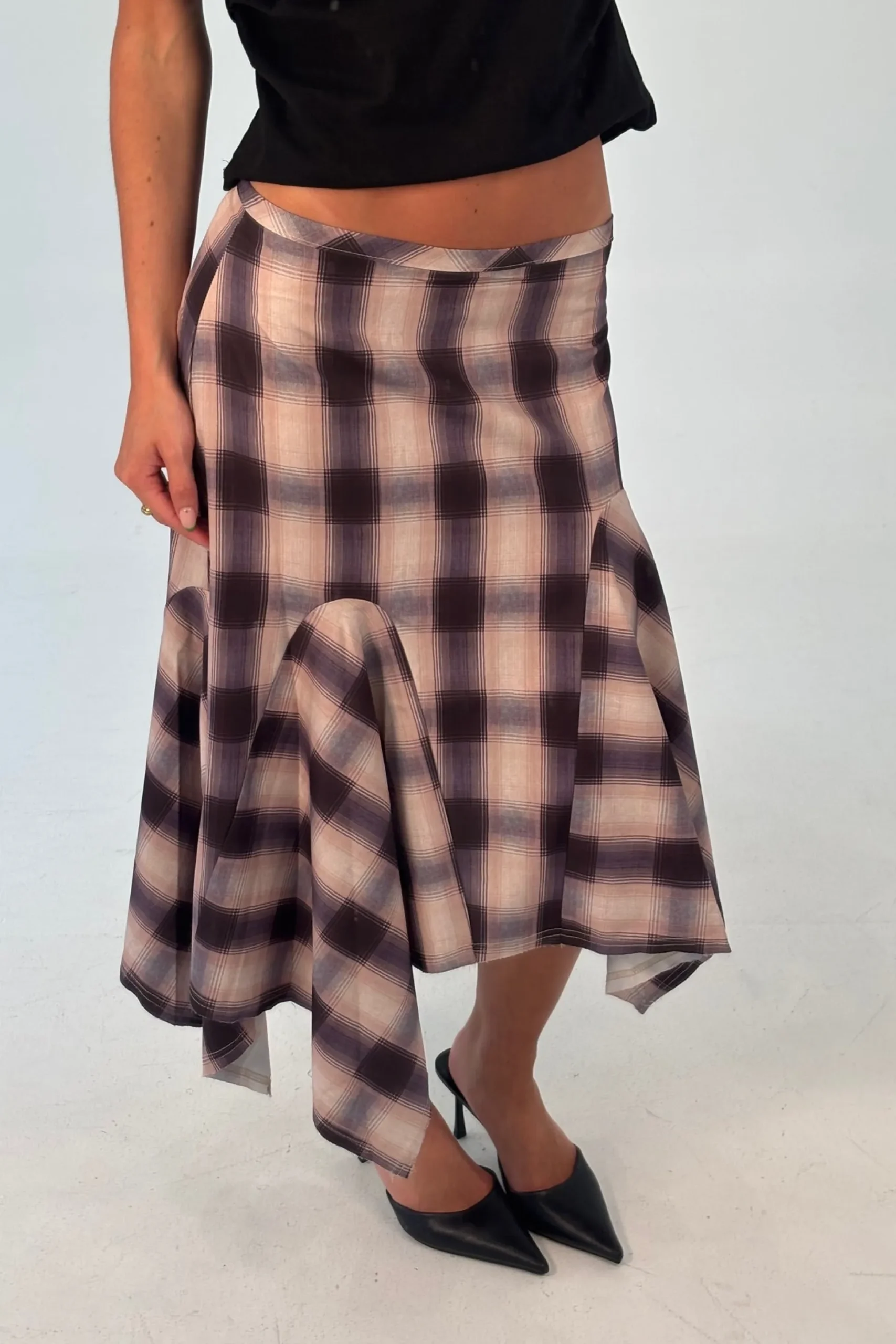 Tia Midi Skirt Beige