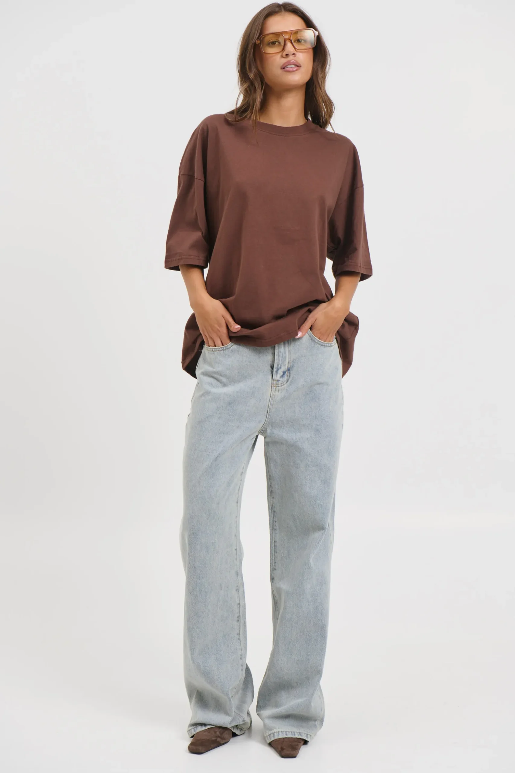 Unisex Midweight Signature Tee Dark Brown