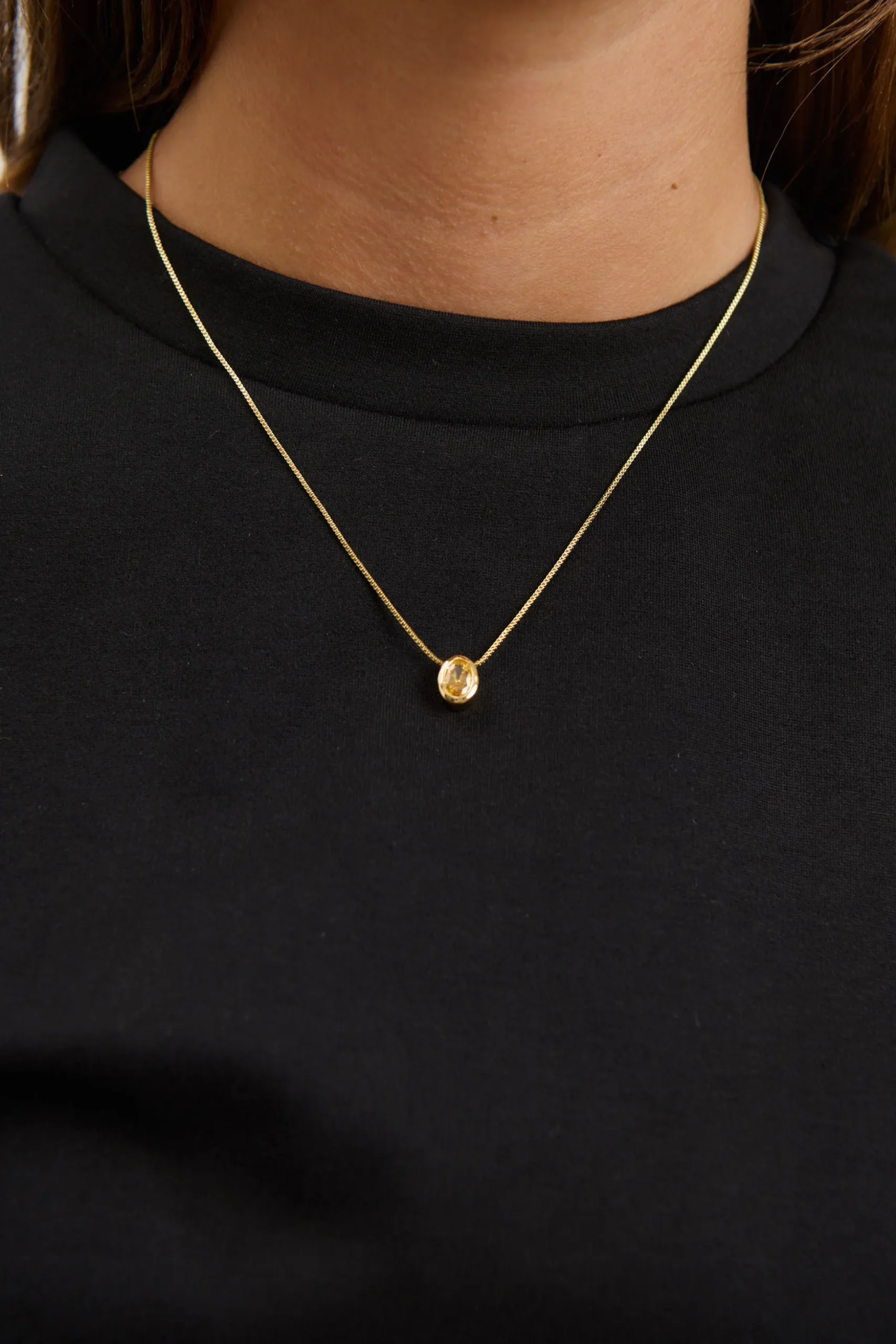 Willow Birthstone Necklace November