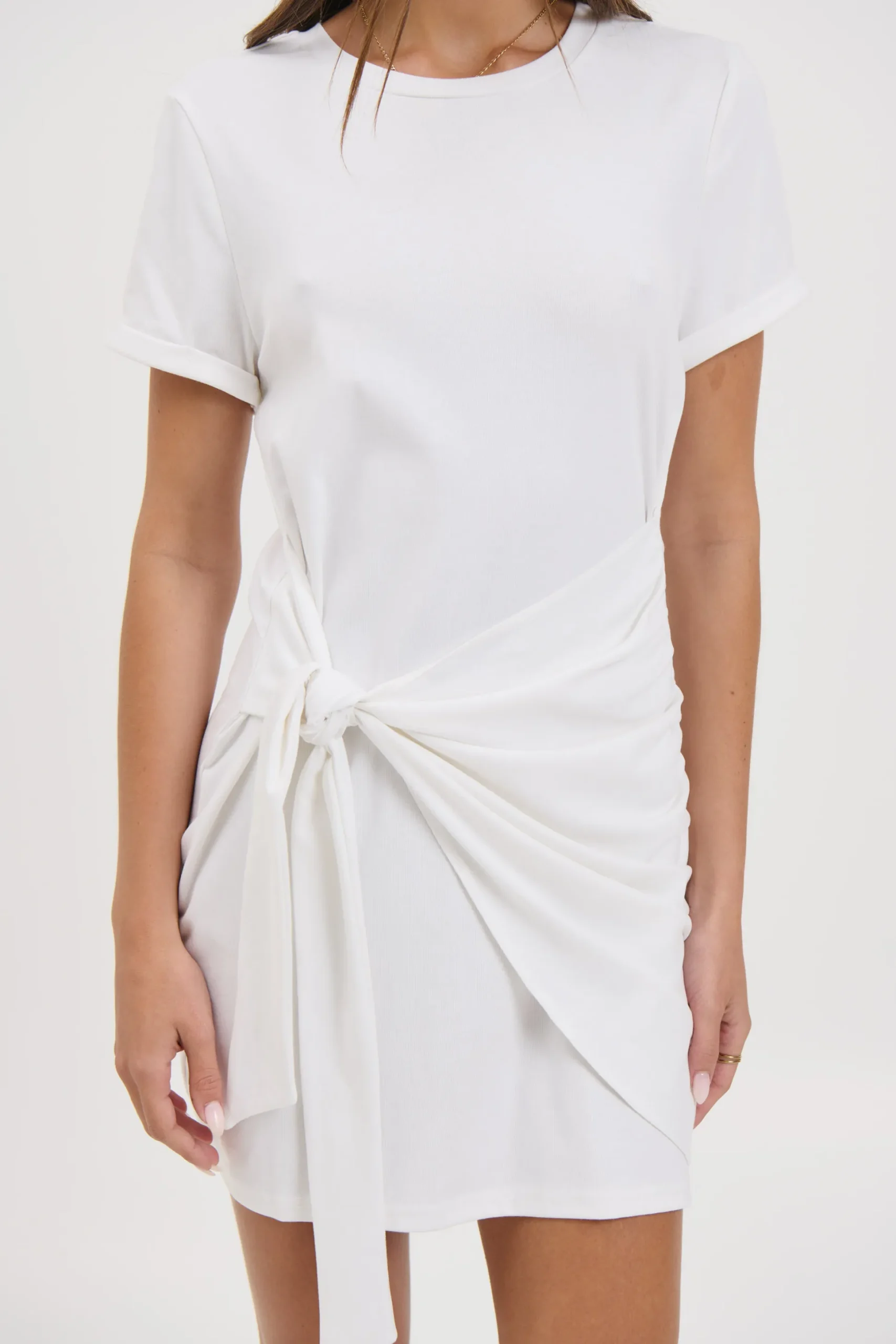 Winnie Shirt Dress White