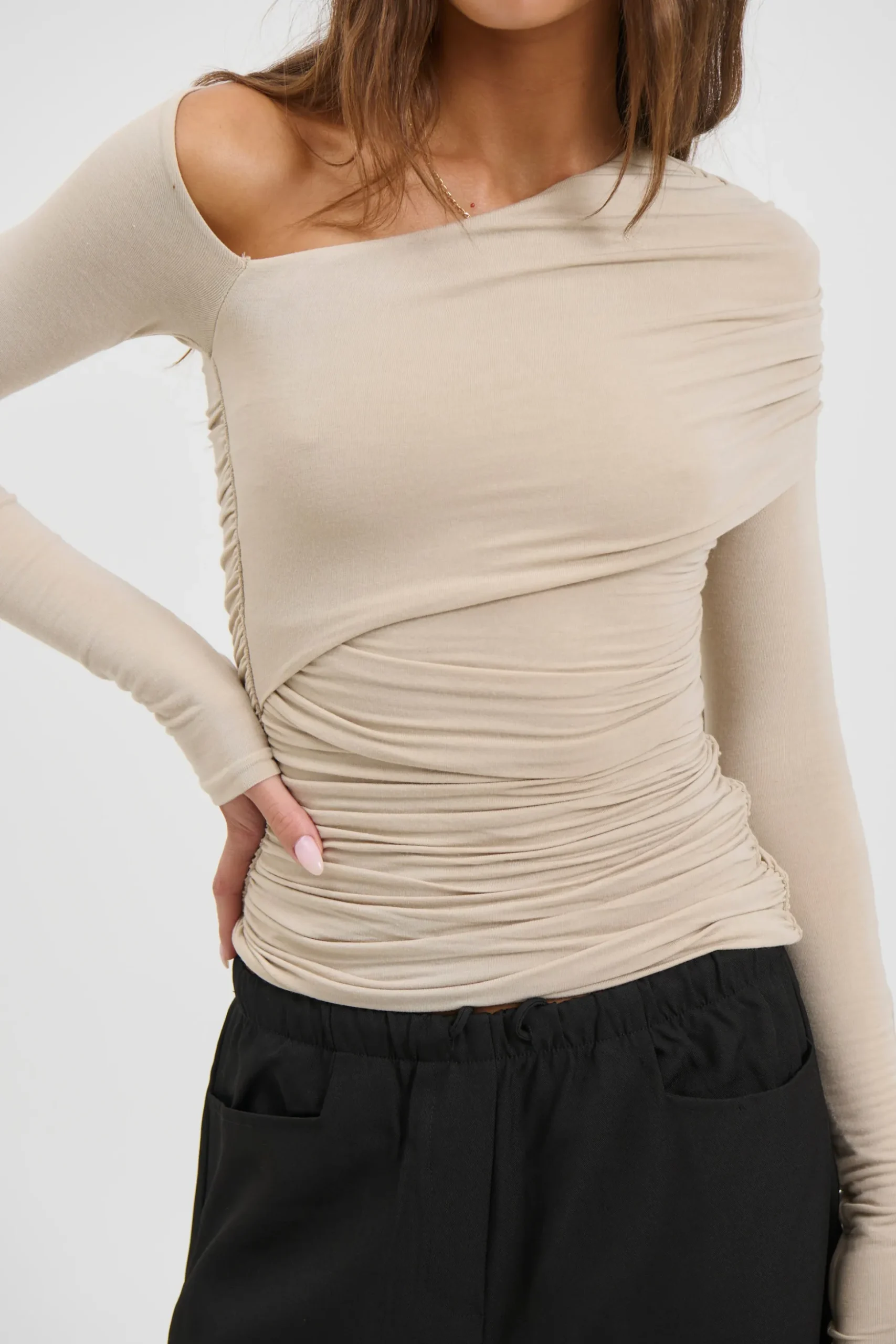 Yani Top Almond